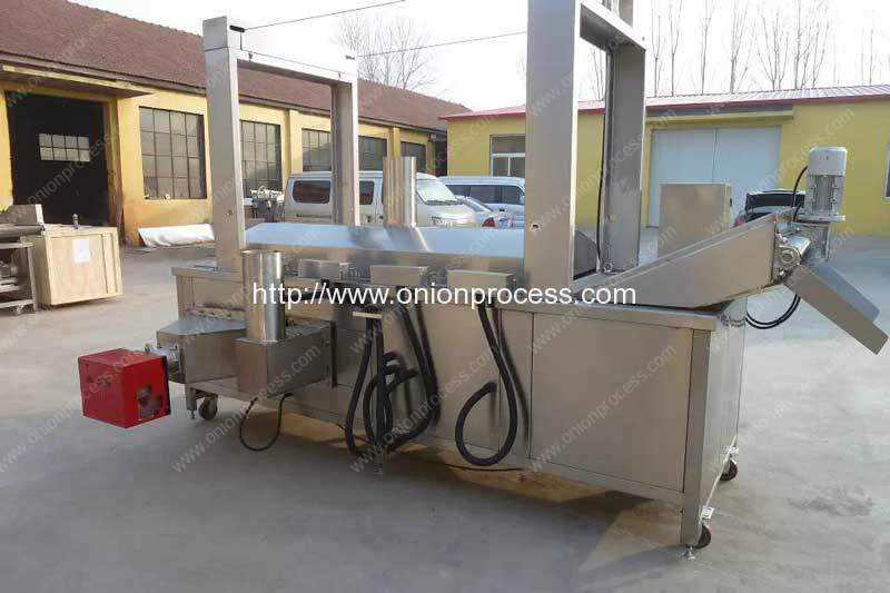 Natural Gas Heating Onion Ring Frying Machine