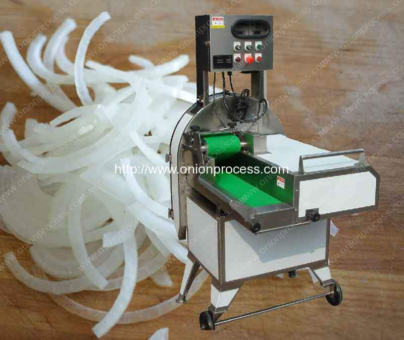 Automatic Onion Half Ring Slice Cutting Machine
