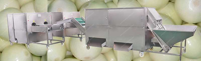 2020-Automatic-Onion-Peeling-and-Root-Cutting-Line