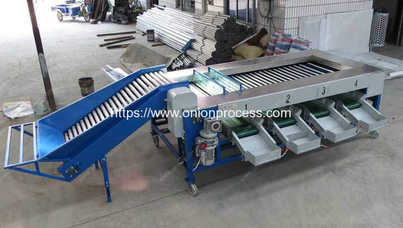 Roller Rod Type Vegetable Size Grading Machine
