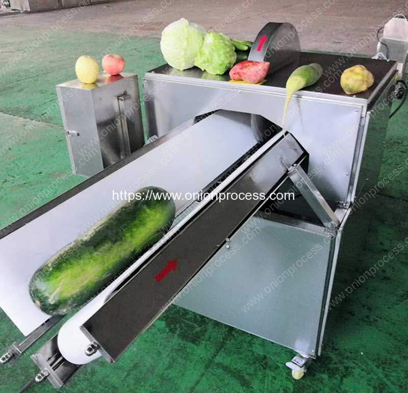 Automatic Onion Half Ring Slice Cutting Machine