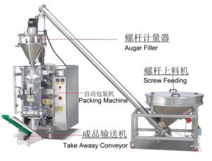 Full-Automatic-Onion-Flour-Scaling-Packing-Machine-with-Screw-Feeding-Hopper